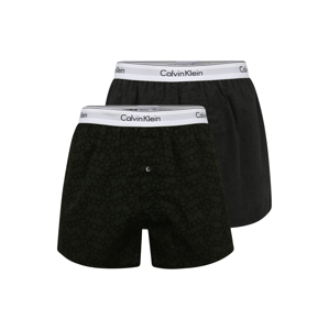 Calvin Klein Underwear Boxerky  šedý melír / tmavě zelená / černá