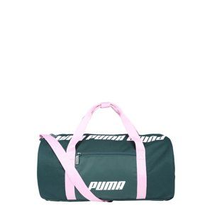 PUMA Sportovní taška 'WMN Core Barrel'  smaragdová / světle růžová / bílá
