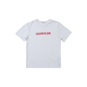 Calvin Klein Jeans Tričko  červená / bílá