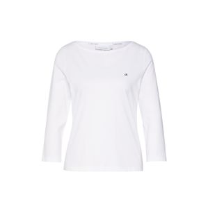 Calvin Klein Tričko 'BOAT NECK 3./4 SLV'  bílá