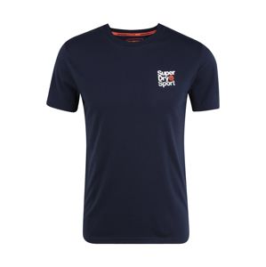 Superdry Funkční tričko 'SMALL LOGO TEE'  tmavě modrá