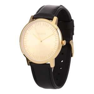 Nixon Analogové hodinky 'Porter Leather'  zlatá / černá