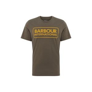 Barbour International Tričko 'Essential Large Logo Tee'  olivová / oranžová