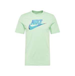 Nike Sportswear Tričko 'M NSW TEE STORY PACK 8'  modrá / jablko