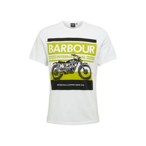 Barbour International Tričko 'B.Intl Burn Tee White'  bílá