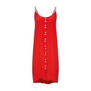 OBJECT Letní šaty 'Lemon'  červená / bílá