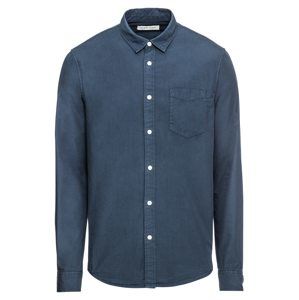 Pier One Košile 'GMD Poplin Shirt'  tmavě modrá