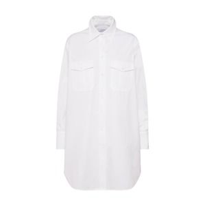 Calvin Klein Košilové šaty 'POLICE PKT TUNIC DRESS LS'  bílá