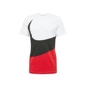 Nike Sportswear Tričko 'Swoosh 1'  červená / černá / bílá