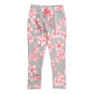NAME IT Kalhoty  šedý melír / pink / růžová