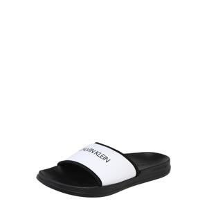 Calvin Klein Pantofle 'SLIDE'  černá / bílá