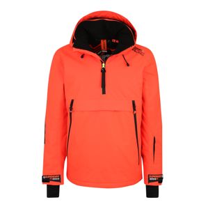 Superdry Snow Sportovní bunda 'MOUNTAIN OVERHEAD'  oranžová / černá