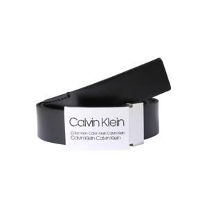 Calvin Klein Opasek '3.5CM INDUSTRIAL PLAQUE BELT'  černá