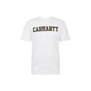 Carhartt WIP Tričko  tmavě zelená / bílá
