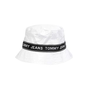 Tommy Jeans Klobouk  bílá / černá